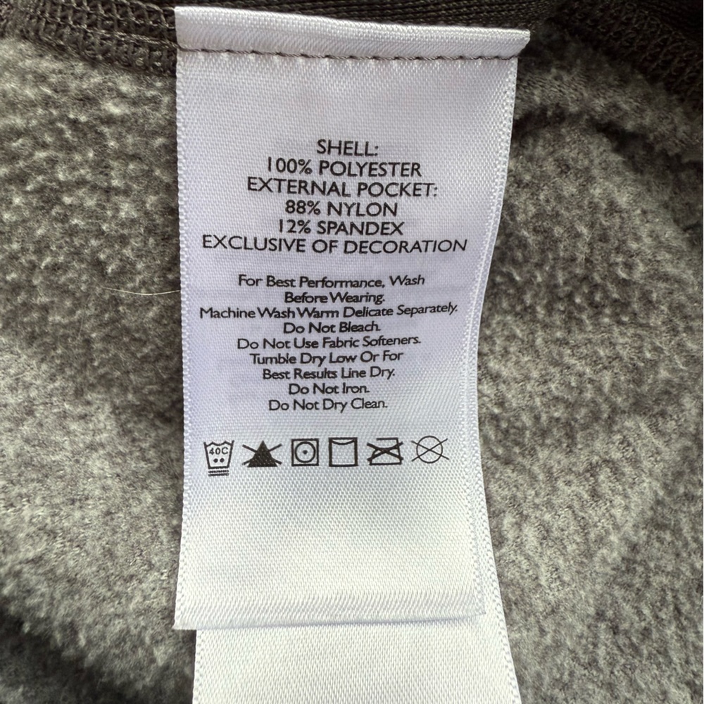 Eddie Bauer First Ascent Vest Mens Size Large Gray Fleece Full Zip Gorpcore - Picture 6 of 8